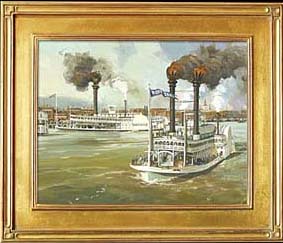 The Great Steamboat Race Between The Rob't. E. Lee And The Natchez